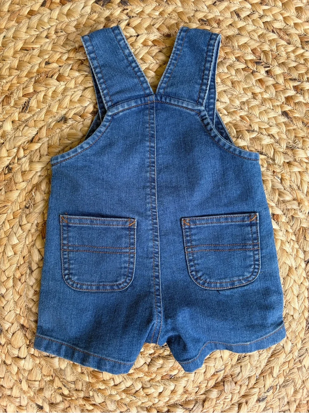 Baby Carhartt Denim Shortall Overalls 9 Month Jean Rugged Bib Short Overall